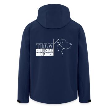 TEAM Rhodesian Ridgeback Hunde Hund Wilsigns - Recycelte Männer Softshell-Jacke von Stanley/Stella - Navy - Hinten - AI Model Male 185 light (185cm)