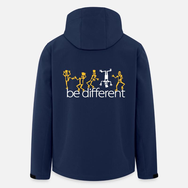 be different (2c) - Recycelte Männer Softshell-Jacke von Stanley/Stella - Navy