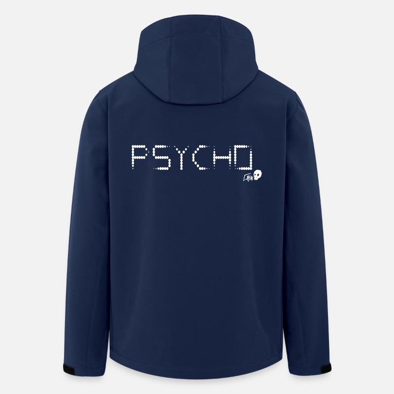 psycho - Men’s Recycled Softshell Jacket by Stanley/Stella - navy
