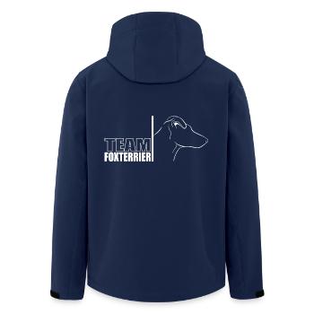 TEAM Foxterrier Hunde Hund Wilsigns - Recycelte Männer Softshell-Jacke von Stanley/Stella - Navy - Hinten - AI Model Male 185 light (185cm)