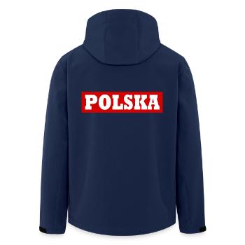 Polska - Veste softshell homme en polyester recyclé Stanley/Stella - marine - Dos - AI Model Male 185 light (185cm)