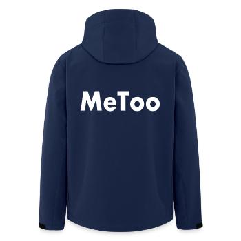 Me too - Recycelte Männer Softshell-Jacke von Stanley/Stella - Navy - Hinten - AI Model Male 185 light (185cm)
