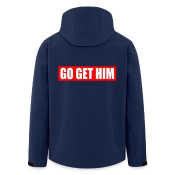 Go get him - Veste softshell homme en polyester recyclé Stanley/Stella - marine - Dos - AI Model Male 185 light (185cm)
