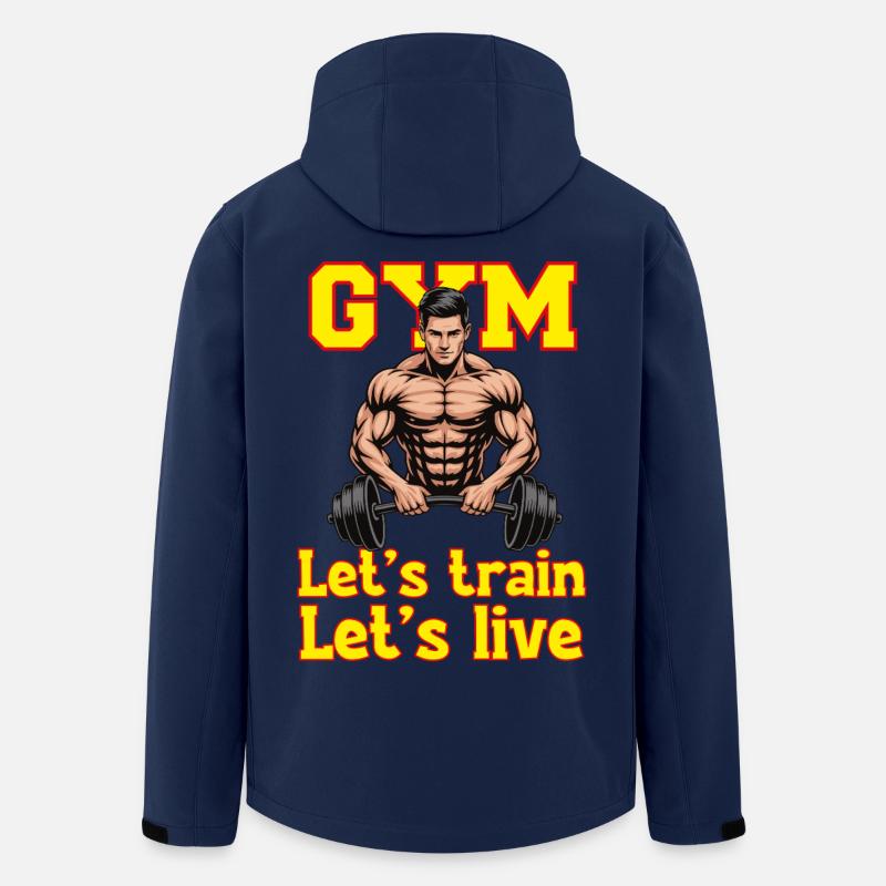 Lets_train - Veste softshell homme en polyester recyclé Stanley/Stella - marine
