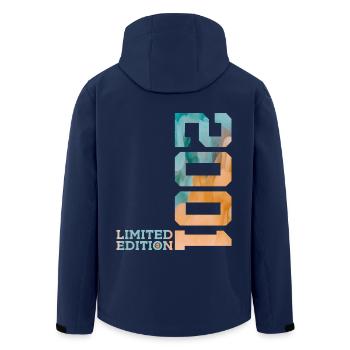25TH ANNIVERSARY LIMITED EDITION 2001 - Men’s Recycled Softshell Jacket by Stanley/Stella - navy - Back - AI Model Male 185 light (185cm)