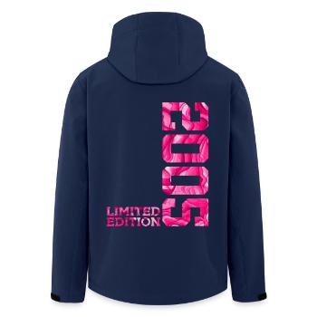 21. GEBURTSTAG PINK LIMITED EDITION 2005 - Recycelte Männer Softshell-Jacke von Stanley/Stella - Navy - Hinten - AI Model Male 185 light (185cm)