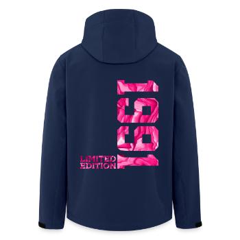 35. GEBURTSTAG PINK LIMITED EDITION 1991 - Recycelte Männer Softshell-Jacke von Stanley/Stella - Navy - Hinten - AI Model Male 185 light (185cm)