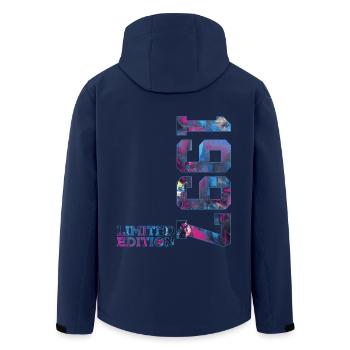 29TH BIRTHDAY 29 YEARS LIMITED EDITION 1997 - Men’s Recycled Softshell Jacket by Stanley/Stella - navy - Back - AI Model Male 185 light (185cm)