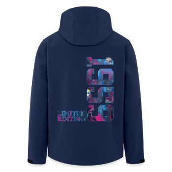 67TH BIRTHDAY 67 YEARS LIMITED EDITION 1959 - Men’s Recycled Softshell Jacket by Stanley/Stella - navy - Back - AI Model Male 185 light (185cm)