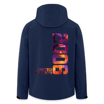 ÉDITION LIMITÉE 2006 20 ANS 20E ANNIVERSAIRE - Veste softshell homme en polyester recyclé Stanley/Stella - marine - Dos - AI Model Male 185 light (185cm)
