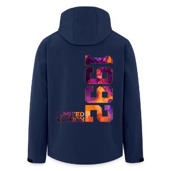 LIMITED EDITION 1992 34 YEARS 34TH BIRTHDAY - Men’s Recycled Softshell Jacket by Stanley/Stella - navy - Back - AI Model Male 185 light (185cm)