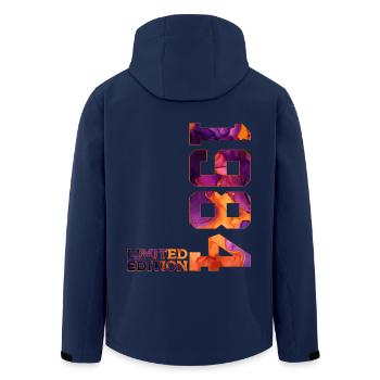 LIMITED EDITION 1984 42 YEARS 42ND BIRTHDAY - Men’s Recycled Softshell Jacket by Stanley/Stella - navy - Back - AI Model Male 185 light (185cm)