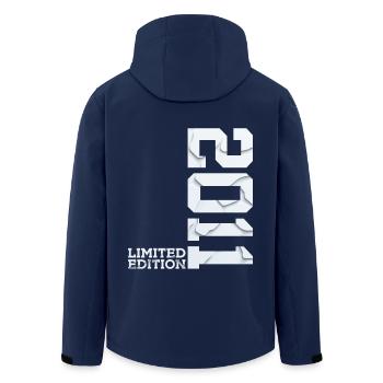 15TH BIRTHDAY LIMITED EDITION 2011 - Men’s Recycled Softshell Jacket by Stanley/Stella - navy - Back - AI Model Male 185 light (185cm)