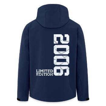 20TH ANNIVERSARY LIMITED EDITION 2006 - Men’s Recycled Softshell Jacket by Stanley/Stella - navy - Back - AI Model Male 185 light (185cm)
