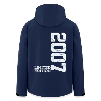 19E ANNIVERSAIRE ÉDITION LIMITÉE 2007 - Veste softshell homme en polyester recyclé Stanley/Stella - marine - Dos - AI Model Male 185 light (185cm)