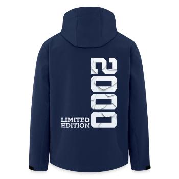 26TH ANNIVERSARY LIMITED EDITION 2000 - Men’s Recycled Softshell Jacket by Stanley/Stella - navy - Back - AI Model Male 185 light (185cm)