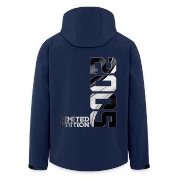 LIMITED EDITION 2005 21. GEBURTSTAG - Recycelte Männer Softshell-Jacke von Stanley/Stella - Navy - Hinten - AI Model Male 185 light (185cm)