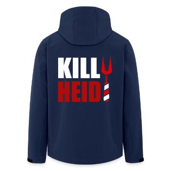 Kill Heidi - First Name Heidi Name Adelheid - Men’s Recycled Softshell Jacket by Stanley/Stella - navy - Back - AI Model Male 185 light (185cm)