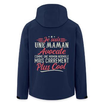 Ich bin eine Anwältin-Mutter, ausgesprochen cool - Recycelte Männer Softshell-Jacke von Stanley/Stella - Navy - Hinten - AI Model Male 185 light (185cm)