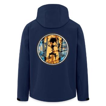 Graffiti Australie - Veste softshell homme en polyester recyclé Stanley/Stella - marine - Dos - AI Model Male 185 light (185cm)
