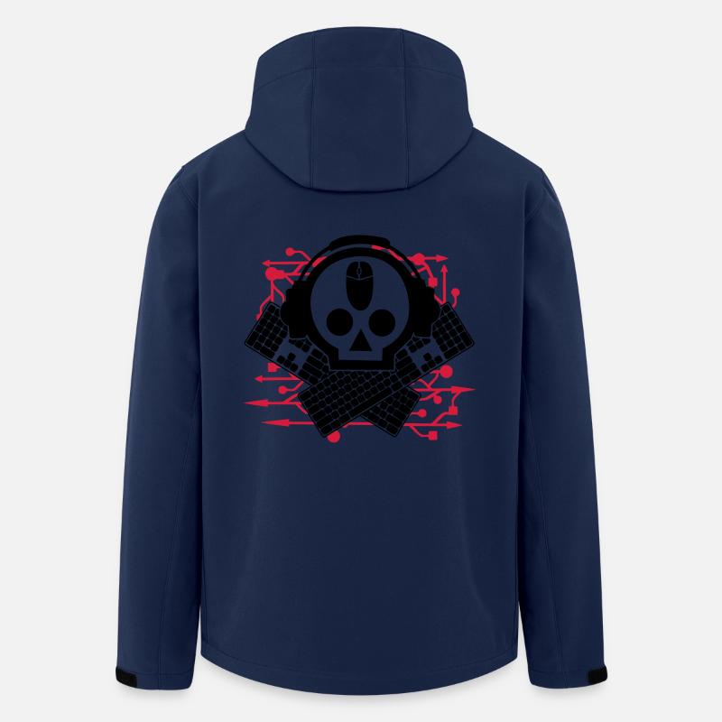 skully - Men’s Recycled Softshell Jacket by Stanley/Stella - navy