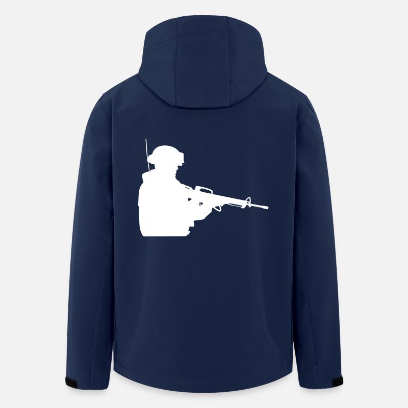 Soldier - Recycelte Männer Softshell-Jacke von Stanley/Stella - Navy