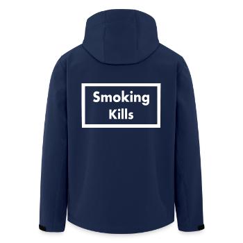 Smoking kills - Veste softshell homme en polyester recyclé Stanley/Stella - marine - Dos - AI Model Male 185 light (185cm)