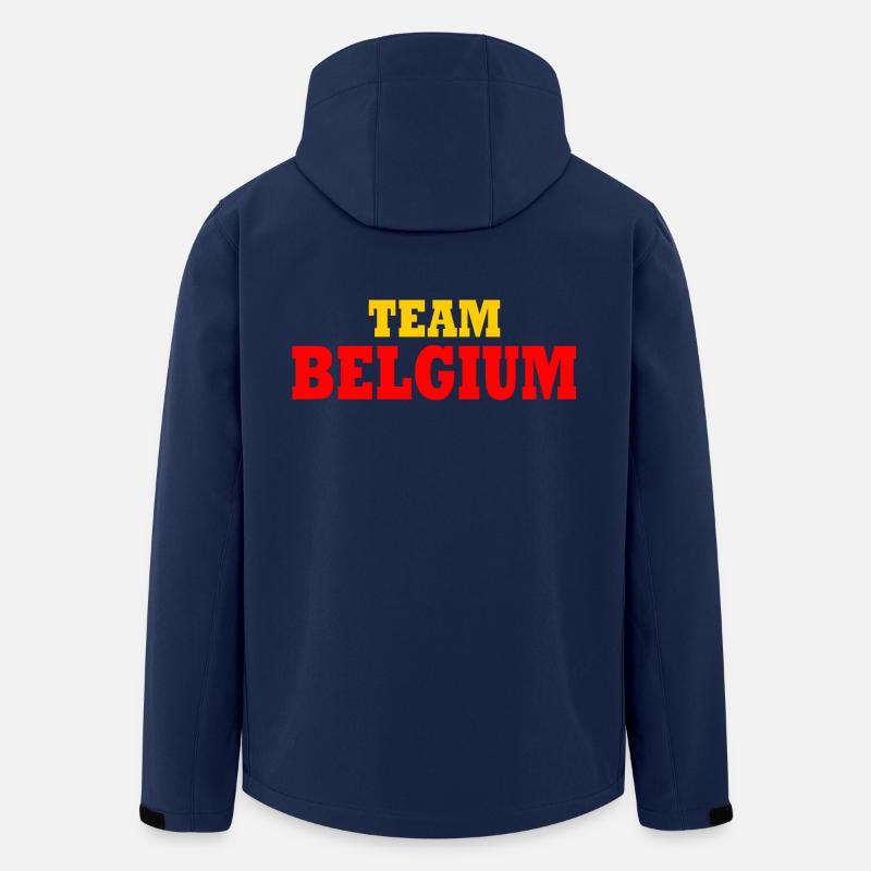 Team belgium - Recycelte Männer Softshell-Jacke von Stanley/Stella - Navy