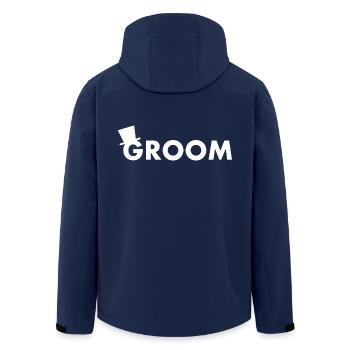 Groom - Veste softshell homme en polyester recyclé Stanley/Stella - marine - Dos - AI Model Male 185 light (185cm)