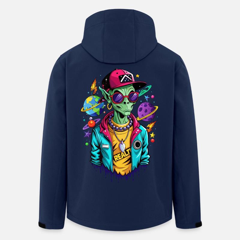 Galaxy Street Alien - Recycelte Männer Softshell-Jacke von Stanley/Stella - Navy
