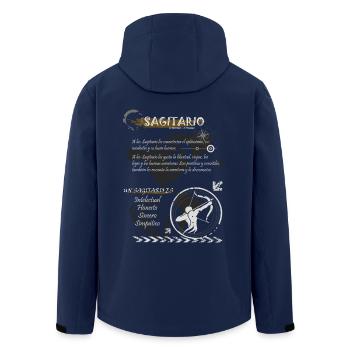 SAGITTARIAN SIGN - Men’s Recycled Softshell Jacket by Stanley/Stella - navy - Back - AI Model Male 185 light (185cm)