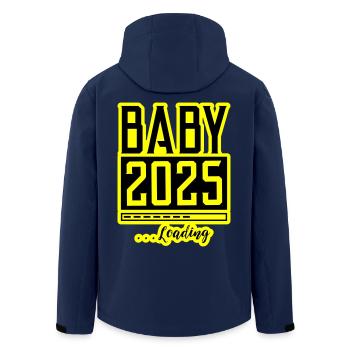 Baby 2025 Loading Babyshower - Men’s Recycled Softshell Jacket by Stanley/Stella - navy - Back - AI Model Male 185 light (185cm)