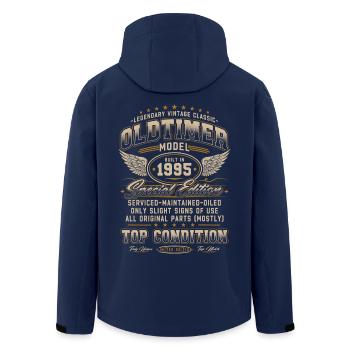 Oldtimer Baujahr 1995 Jahrgang Geburtstag Geschenk - Recycelte Männer Softshell-Jacke von Stanley/Stella - Navy - Hinten - AI Model Male 185 light (185cm)
