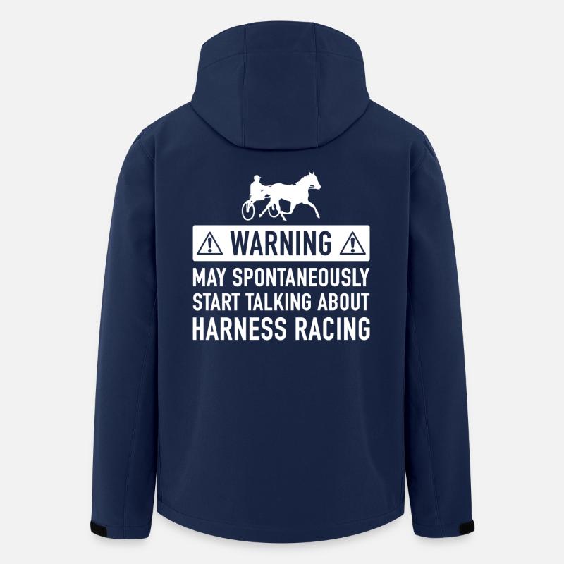 Idée Cadeau drôle Trotting - Veste softshell homme en polyester recyclé Stanley/Stella - marine
