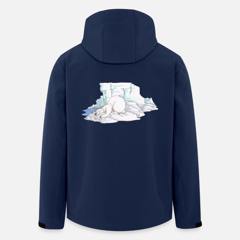Icebear - Men’s Recycled Softshell Jacket by Stanley/Stella - navy