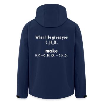 chemistry - Recycelte Männer Softshell-Jacke von Stanley/Stella - Navy - Hinten - AI Model Male 185 light (185cm)