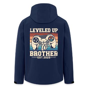 Promoted to Brother 2025 - Men’s Recycled Softshell Jacket by Stanley/Stella - navy - Back - AI Model Male 185 light (185cm)
