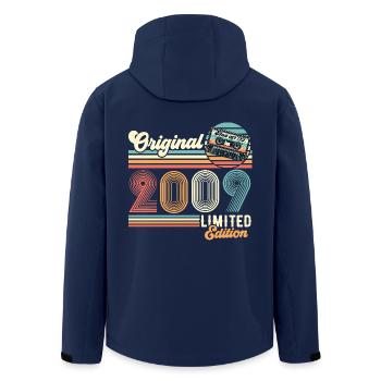2009 Original Jahrgang Geburtstag Retro Geschenk - Recycelte Männer Softshell-Jacke von Stanley/Stella - Navy - Hinten - AI Model Male 185 light (185cm)
