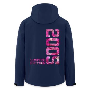 LIMITED EDITION 2005 PINK 21. GEBURTSTAG - Recycelte Männer Softshell-Jacke von Stanley/Stella - Navy - Hinten - AI Model Male 185 light (185cm)