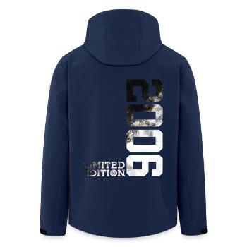 20TH ANNIVERSARY LIMITED EDITION 2006 - Men’s Recycled Softshell Jacket by Stanley/Stella - navy - Back - AI Model Male 185 light (185cm)