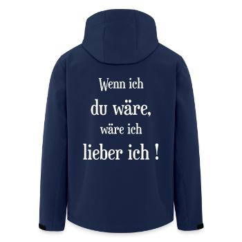 Coole Sprüche Cooler Spruch - Recycelte Männer Softshell-Jacke von Stanley/Stella - Navy - Hinten - AI Model Male 185 light (185cm)