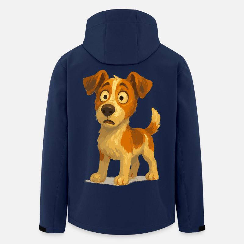 Jack Russell Terrier verwundert - Recycelte Männer Softshell-Jacke von Stanley/Stella - Navy
