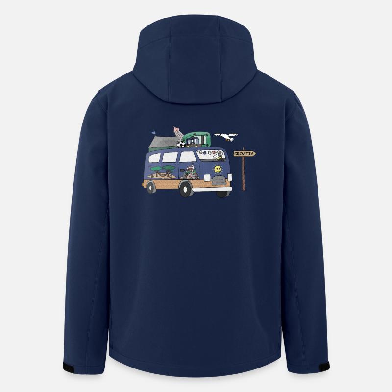 Camping Paradise Camper Croatia - Recycelte Männer Softshell-Jacke von Stanley/Stella - Navy