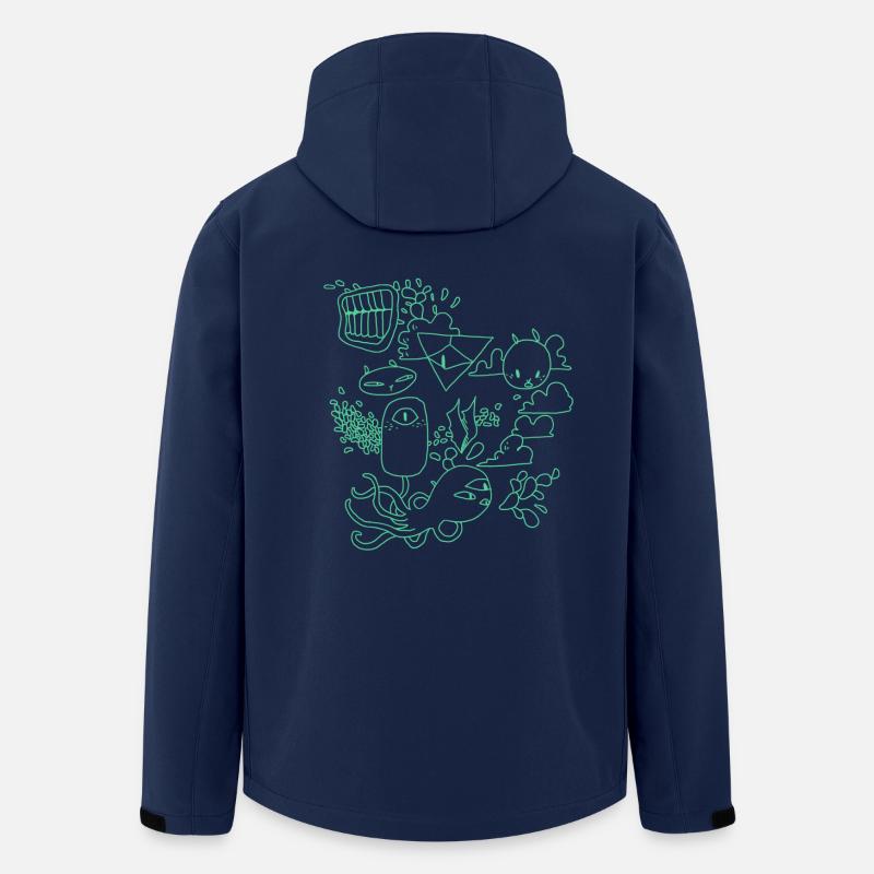 Grumpy Kaninchen - Recycelte Männer Softshell-Jacke von Stanley/Stella - Navy