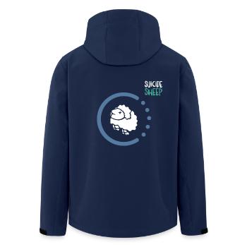 Herr Suicide Sheep - Recycelte Männer Softshell-Jacke von Stanley/Stella - Navy - Hinten - AI Model Male 185 light (185cm)
