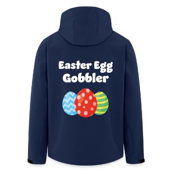 Ostereier-Gobbler - Recycelte Männer Softshell-Jacke von Stanley/Stella - Navy - Hinten - AI Model Male 185 light (185cm)
