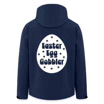 Ostereier-Gobbler - Recycelte Männer Softshell-Jacke von Stanley/Stella - Navy - Hinten - AI Model Male 185 light (185cm)
