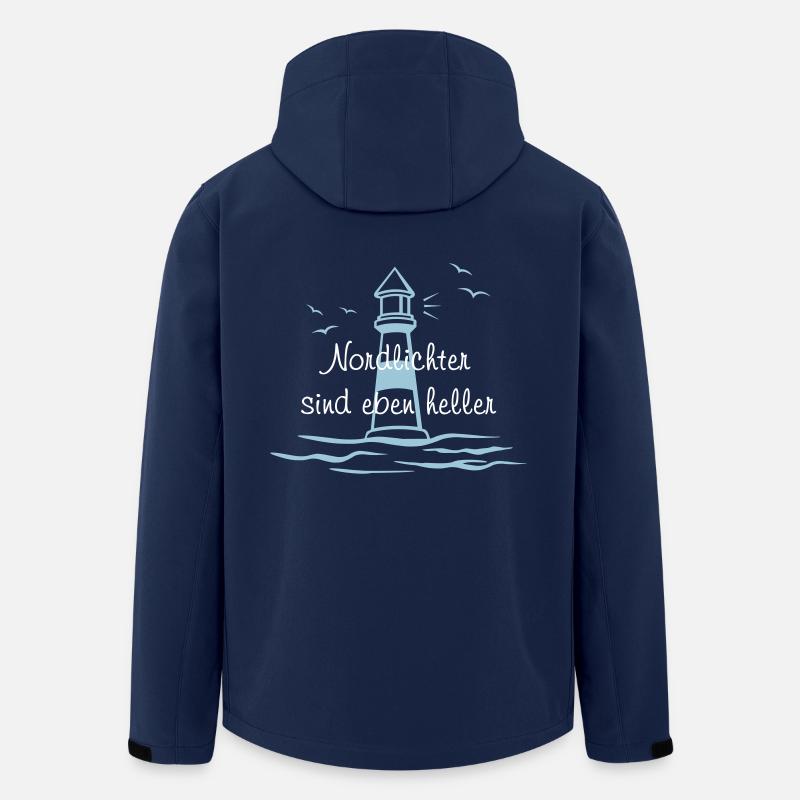 Nordlichter sind heller - Recycelte Männer Softshell-Jacke von Stanley/Stella - Navy