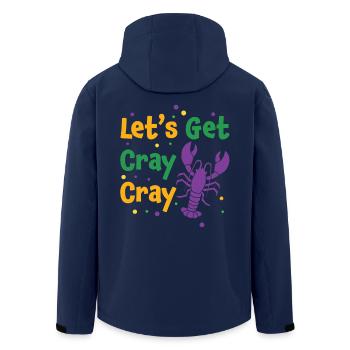 Lass uns Krebse bekommen - Recycelte Männer Softshell-Jacke von Stanley/Stella - Navy - Hinten - AI Model Male 185 light (185cm)