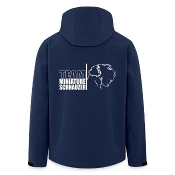 TEAM Miniature Schnauzer Hunde Hund Wilsigns - Recycelte Männer Softshell-Jacke von Stanley/Stella - Navy - Hinten - AI Model Male 185 light (185cm)